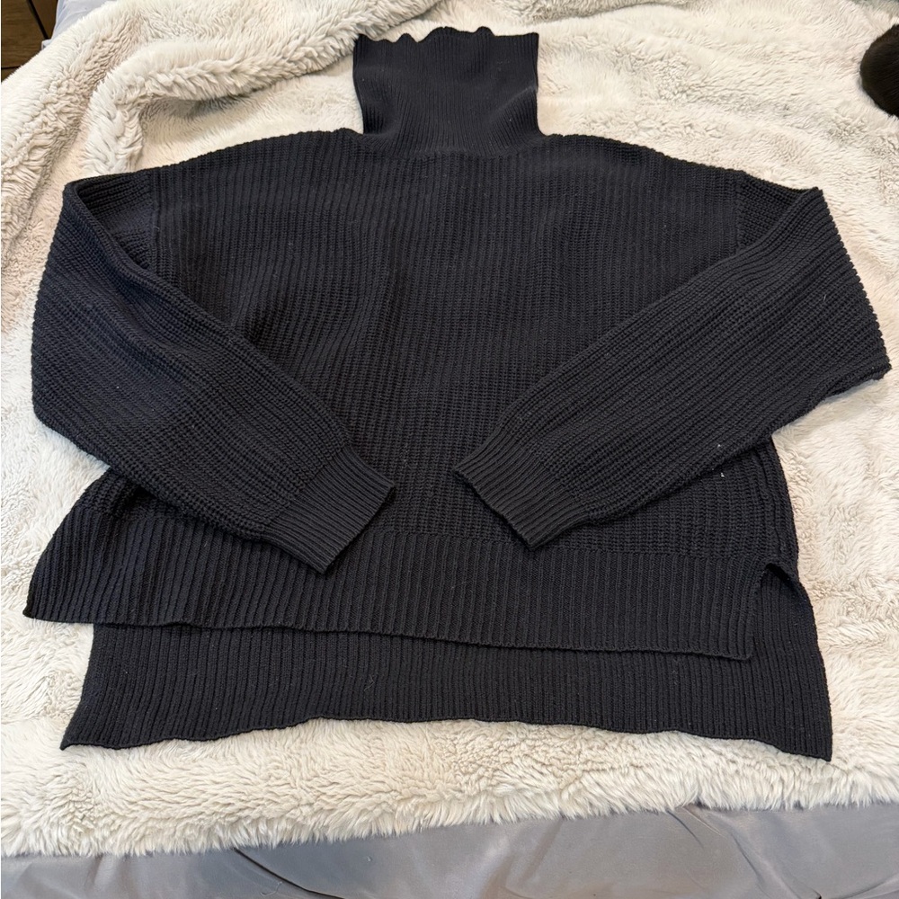 Urban Outfitters Black Ribbed Turtleneck Sweater